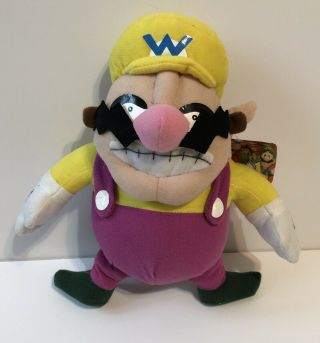 Wario Mario Bros,  12” Plush W/original Tag,  2003 Nintendo Kellytoy
