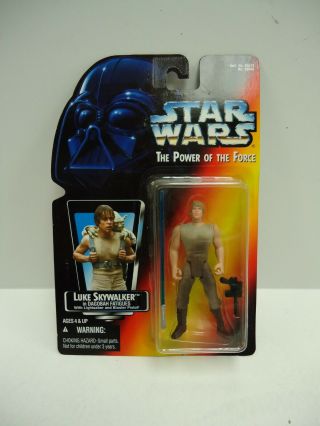 Kenner Star Wars 1995 Power Of The Force Luke Skywalker In Dagobah Fatigues