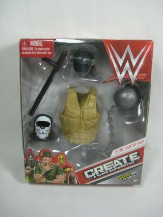 Create A Wwe Superstar Action Figure Crime Fighter Pack Wrestling Swat Accessory
