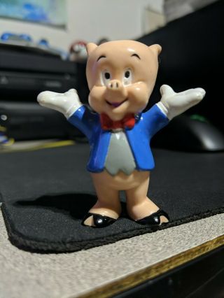Vintage Applause Looney Tunes Porky Pig Pvc Figure 1988 Warner Brothers Figurine