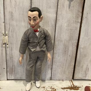 Vintage 18 " Pee - Wee Herman Pull String Talking Doll 1980s Voice As - Is