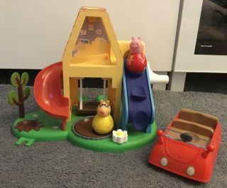 Peppa Pig Weebles Play Set With House Car And Peppa & Pedro Weebles Take A L@@k