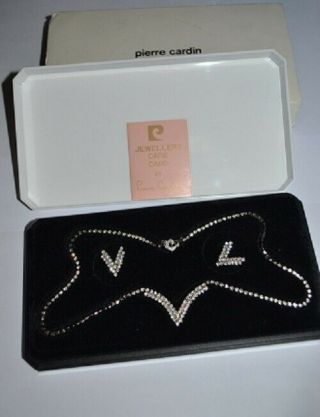 Pierre Cardin Vintage Gold Plated Jewellery Set Necklace & Earings Box