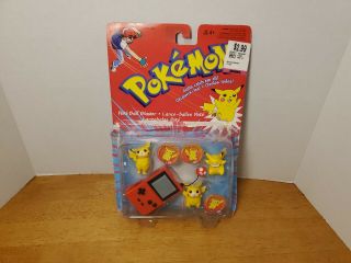 Vintage 1999 Pokemon Poke Ball Blaster 25 Pikachu Figure