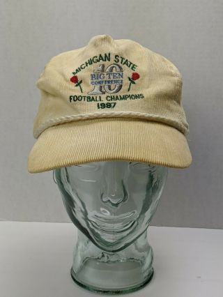 Vintage Michigan State Spartans 1987 Rose Bowl Msu Sparty Snapback Hat Usa