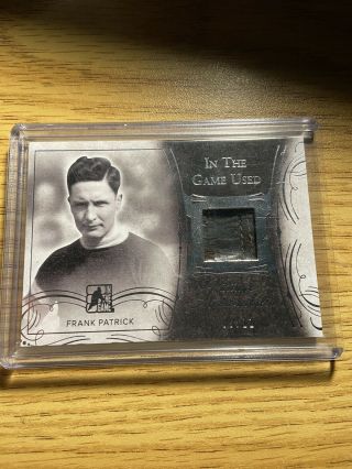 2015 - 16 Leaf Itg Vintage Memorabilia Sp 09/12 Frank Patrick Hockey Cards