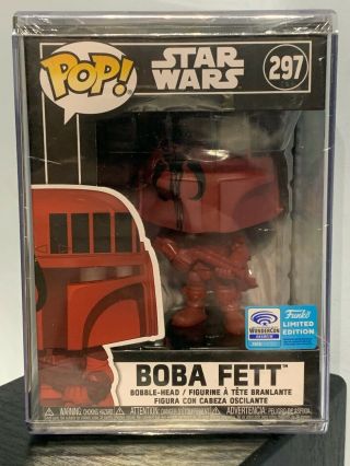Funko Pop - Boba Fett (futura) Red 297 - Star Wars - Hard Stack - Wondercon [1]