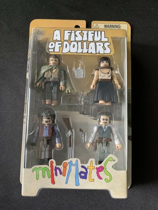 A Fistful Of Dollars Minimates.  In Package.  Clint Eastwood.  Rare.