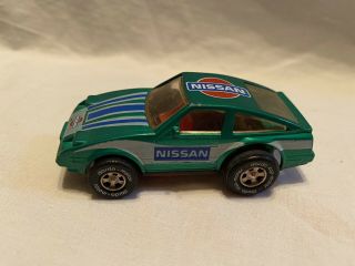 Vintage Darda Motor Nissan Green Race Car Toy - Made In W.  Germany