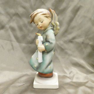 Vintage Goebel Hummel Figurine Germany 21/1 Heavenly Angel W/ Candle 7 " No Box