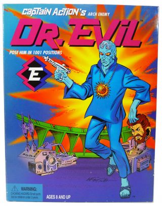 Captain Action Dr Evil Figure (1998) Carmine Infantino Art Playing Mantis