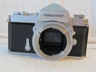 Vintage Nikkormat Ftn Chrome Body Only Shutter Meter Does Not