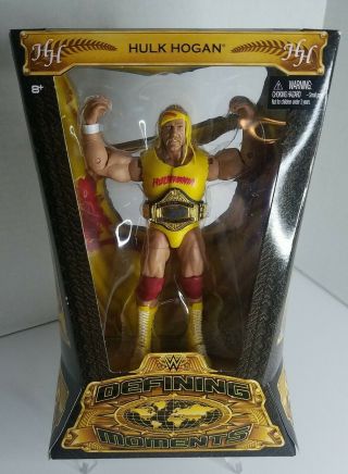 Mattel Wwe Defining Moments Hulk Hogan Elite Action Figure Wwf/nwo/wcw