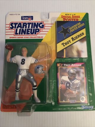 Dallas Cowboys Troy Aikman STARTING LINEUP Figure 1992 IN PACKAGE VINTAGE 2