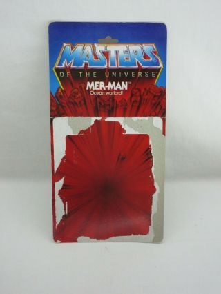 Motu,  Vintage,  Mer - Man Card Back,  8 Back,  Masters Of The Universe,  He Man