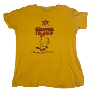 Rare Nmnt Vntg Capitol 10,  000 Marathon 1979 Austin Tx T - Shirt Size L Fits Like M