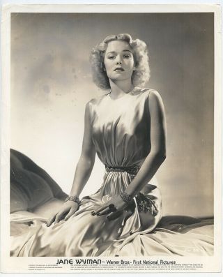 Jane Wyman 1940 Vintage Hollywood Portrait Satin Shimmer