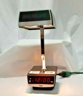 Vintage 1980s Cosmo Time Digital Alarm Clock & Folding Lamp Model 5500a