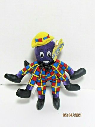 2003 Wiggles Henry The Octopus 8 " Beanbag Plush Doll Spin Master Toy With Tag