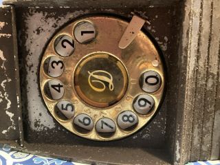 Vintage Dialoc Rotary Enabled Security Door Knob Lock Mcm Usa Made Retro