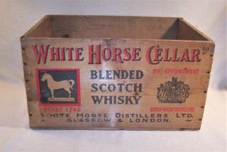 Old Vintage Wooden Crate - White Horse Cellar Scotch Whisky - Estate 3