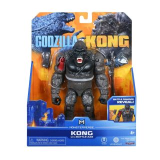 Godzilla Vs Kong 6 " Basic King Kong W Ax & Battle Damage Figure Monsterverse Toy