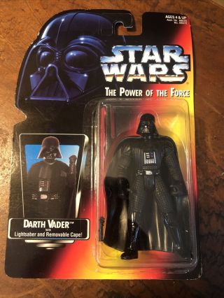 Kenner Star Wars 1995 Power Of The Force Darth Vader Red Card Long Saber
