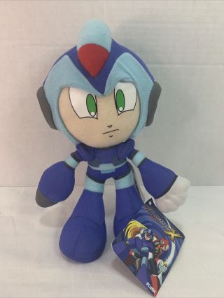 Great Eastern Capcom Mega Man X Video Game 9 " Mega Man Plush Stuffed Toy Nwt