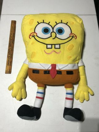 Spongebob Squarepants Plush 24” Pillow Nickelodeon Smiling 2002