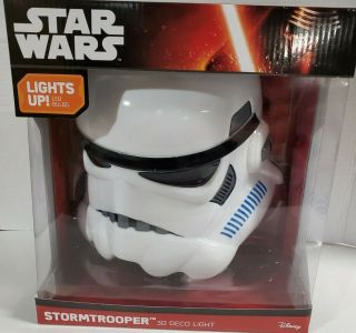 Disney Star Wars Stormtrooper Helmet 3d Deco Light,  3d Crack Sticker