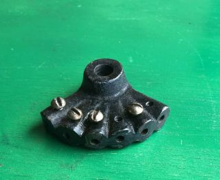 Vintage Cast Iron Yarn Stand Top For 6 Strings Knitting Machine Knitter Part
