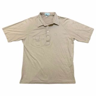Vintage Lacoste Club Polo Shirt Mens Large Tan Brown Golf Rugby Cotton Casual