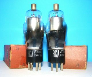 Type 77 Rca Nos Vintage Radio Audio Vacuum Tubes 2 Valves St Shape 277 77