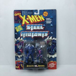 Vintage Toy Biz 1994 Marvel X - Men Steel Mutants Apocalypse Vs Archangel