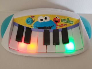 Lets Rock Elmo Sesame Street Piano Keyboard Toy Hasbro Cookie Monster Abc Songs