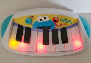 Lets Rock Elmo Sesame Street Piano Keyboard Toy Hasbro Cookie Monster ABC Songs 3
