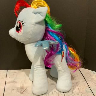 Bab My Little Pony Plush Sparkle Rainbow Dash Tinsel Hair 15 Inches Tall