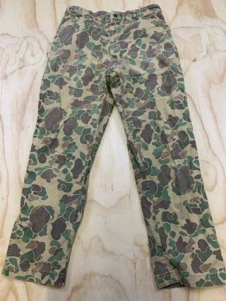 Vtg Ted Williams Sears Men Size 32 X 28 Camo Pattern Straight Fit Jeans Made Usa