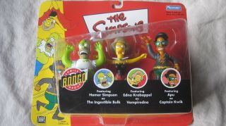 Playmates The Simpsons Bongo Comic Group 3 Pack Of Action Figures