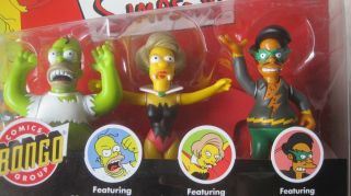 Playmates The Simpsons Bongo Comic Group 3 Pack of Action Figures 2