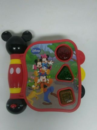 Disney Hap - P - Kid Mickey Mouse Interactive Book Toy Lights Sound English Spanish