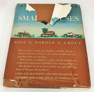 1946 Vintage Book Of Small Homes Mid Century House Plans Architecture H.  Group