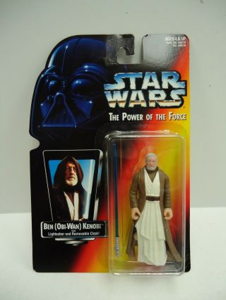 Hasbro Star Wars Power Of The Force Ben Kenobi Red Card Action Figure