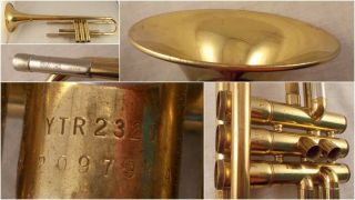 Vintage Yamaha Ytr2320 Trumpet Stripped No Valves Or Slides Body Only