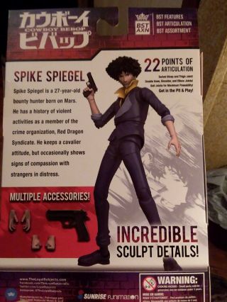 Spike Spiegal Action Figure Cowboy Bebop Bst Axn The Loyal Subjects