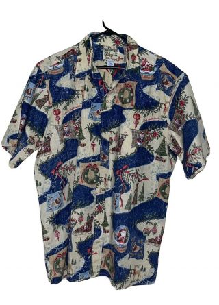 Vintage Reyn Spooner Mele Kalikimaka Christmas Theme Hawaiian Shirt (xxl)
