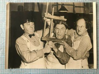 Vintage 1950 Three Stooges Photo In A Snitch In Time