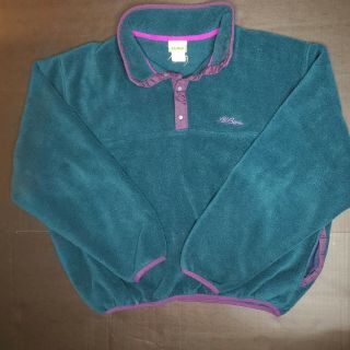 Vintage 90s Ll Bean Fleece Jacket Womens Size Medium Teal Green