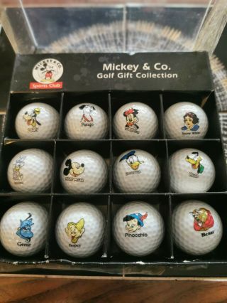 Vintage Disney Mickey & Co Sports Club Golf Ball Set