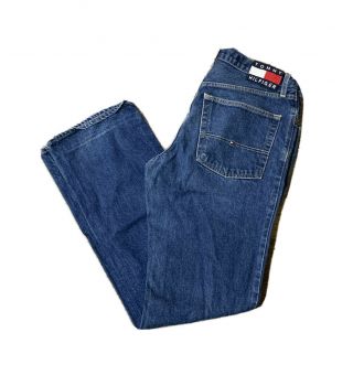 Vtg 90’s Tommy Hilfiger Men’s Flag Logo Jeans Size 32 X 34